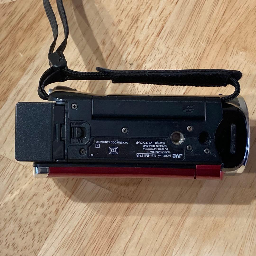 JVC GZ-HM177-R ビデオカメラ レッド 動作良好　卒業式　入園式