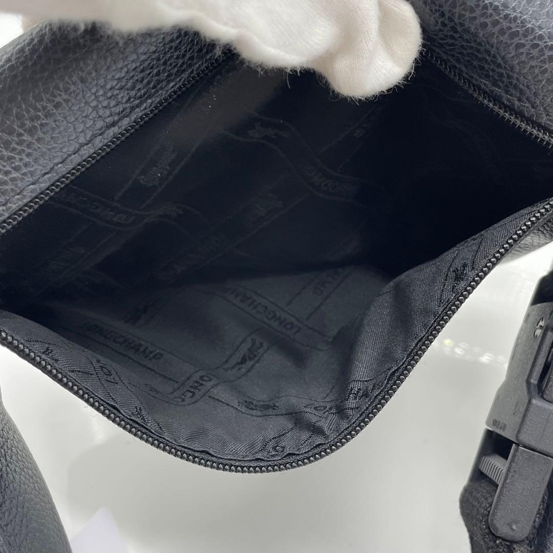 BN5547●LONGCHAMP ロンシャンレザー ボディーバッグウエストポーチ