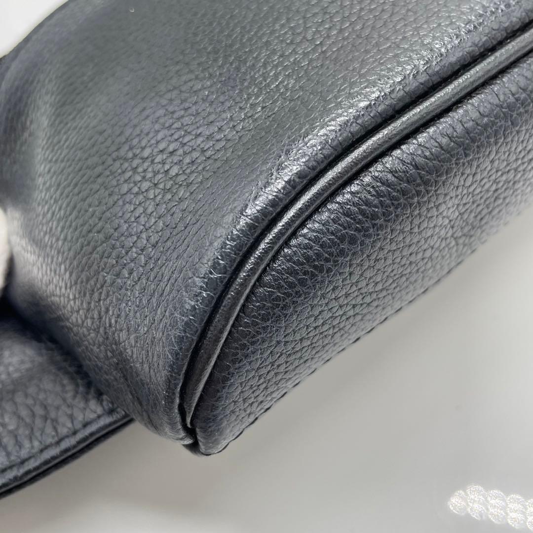 BN5547●LONGCHAMP ロンシャンレザー ボディーバッグウエストポーチ