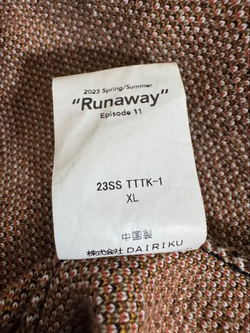 ダイリク　DAIRIKU × TTT msw 刺繍　ニットポロ　XL