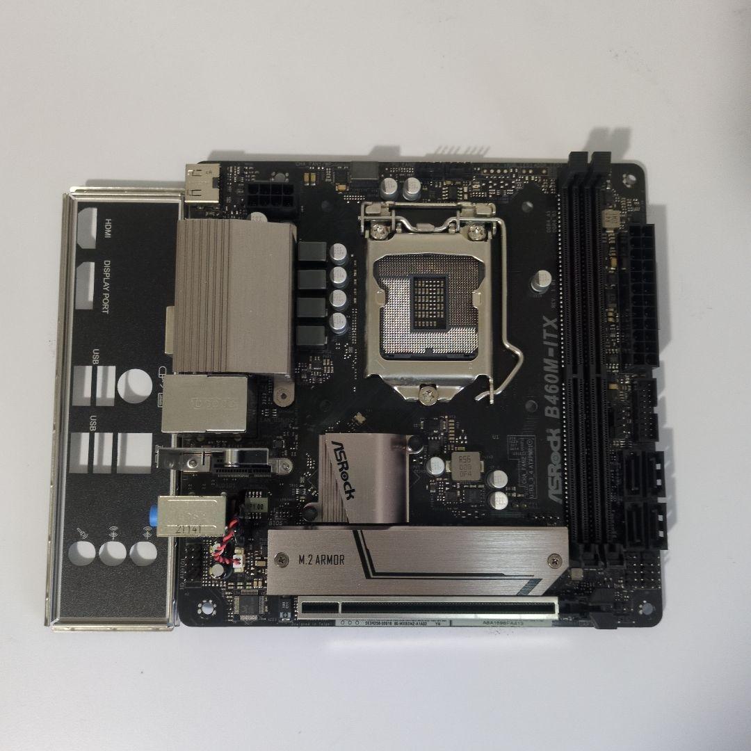 Asrock マザーボード B460M-ITX LGA1200 ioパネル付