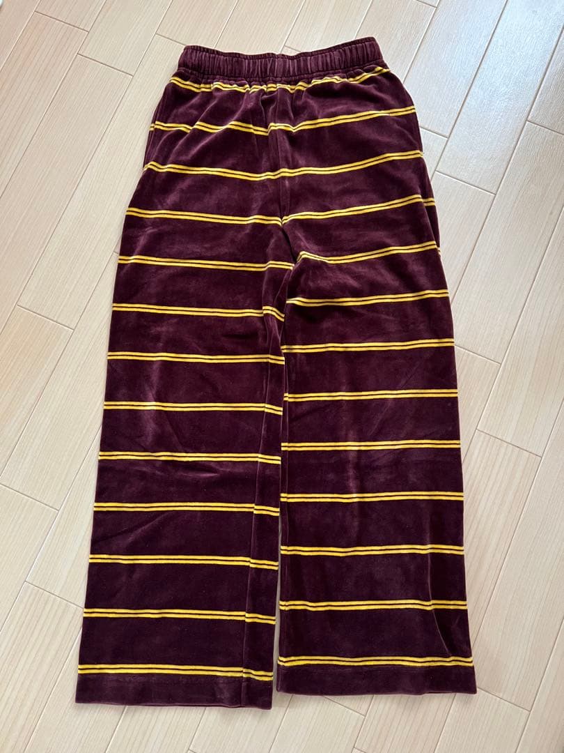 ida　PHEENY Velours border pants