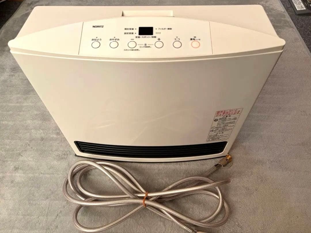 NORITZ ガスファンヒーター GFH-4004S-W5 ガスコード付