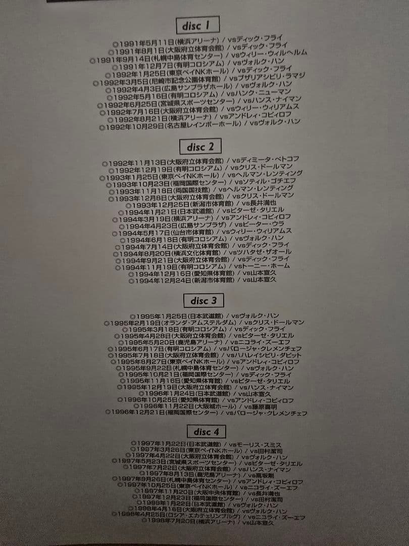 前田日明 戦いの証 [地の章] DVD4枚組　RINGS全60試合 計716分