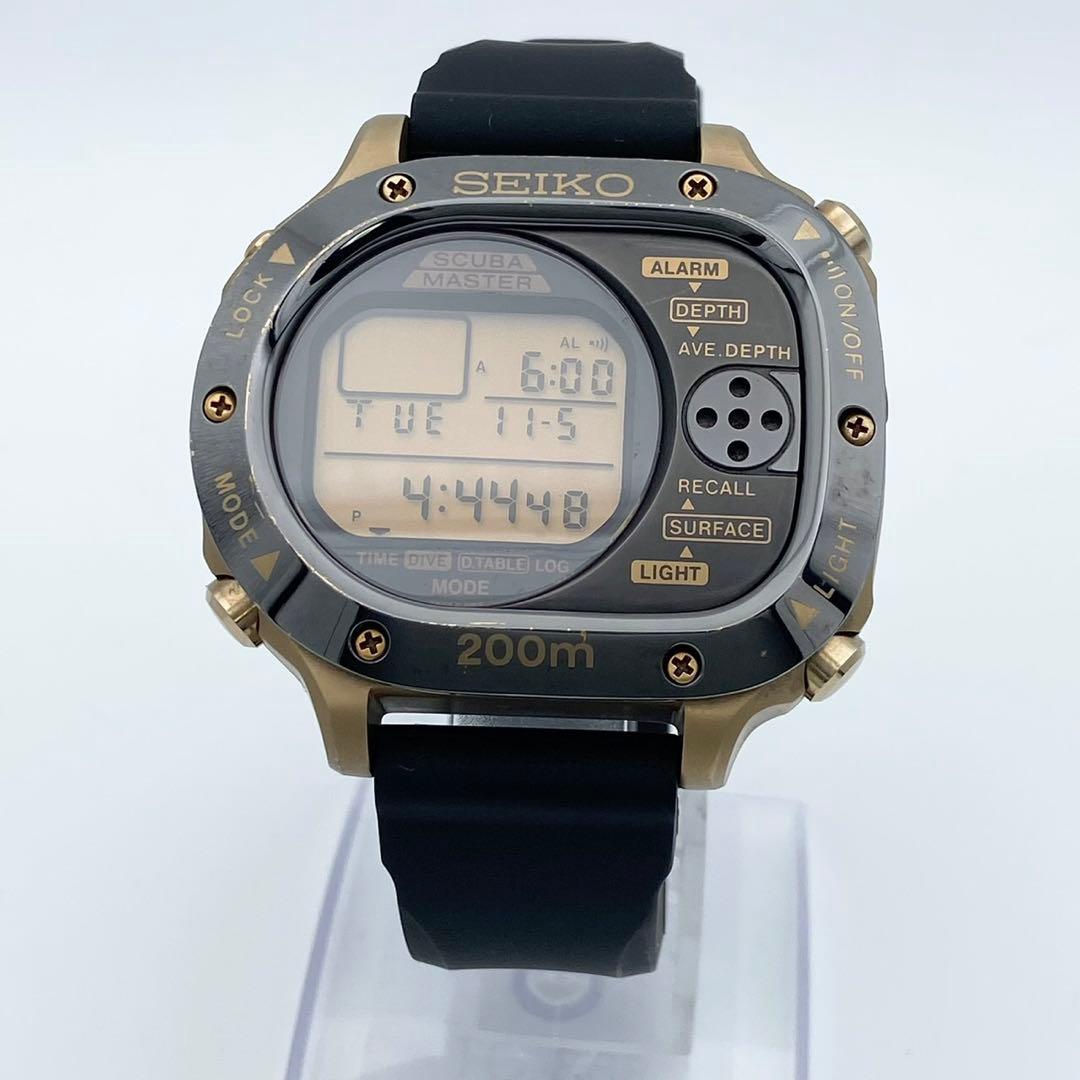 【稼働品】SEIKO スキューバマスター 200m デジタル 腕時計 メンズ