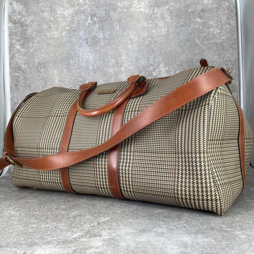 極美品 ヴィンテージ ポロラルフローレン 千鳥格子 チェック ボストンバッグ