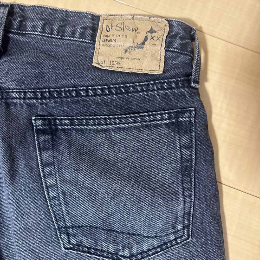 たかし　ブラックデニム　オアスロウ　orSlow 古着