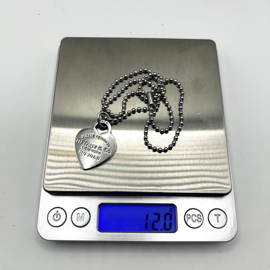 美品　ティファニー　リターントゥ　ハート　ネックレス　社外ボールチェーン