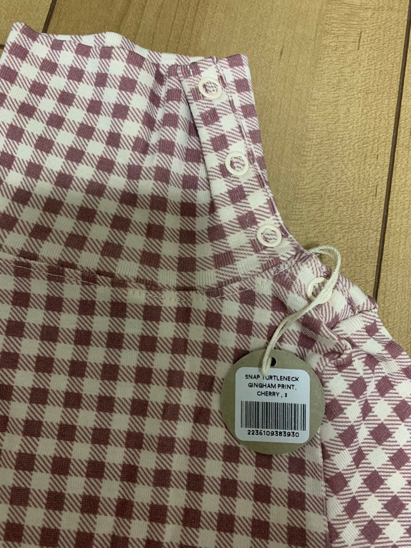 SOOR PLOOM タートル GINGHAM PRINT CHERRY 2y