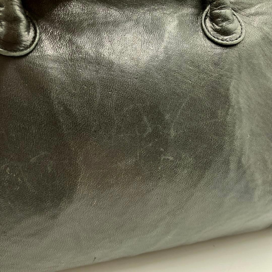 n*l様 【希少】ヘルムートラング　本人期 ボストン型 レザーハンドバッグ 本革