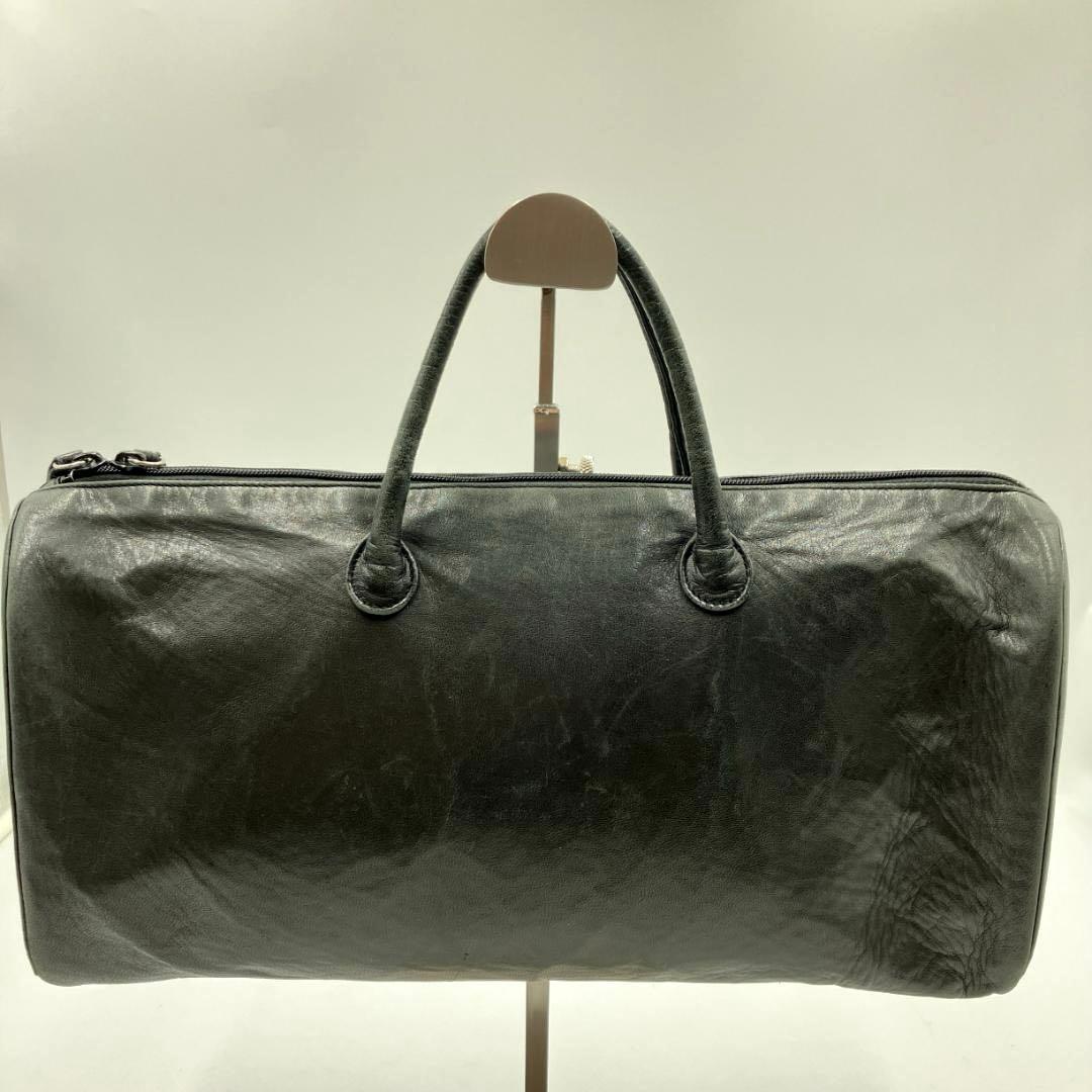 n*l様 【希少】ヘルムートラング　本人期 ボストン型 レザーハンドバッグ 本革