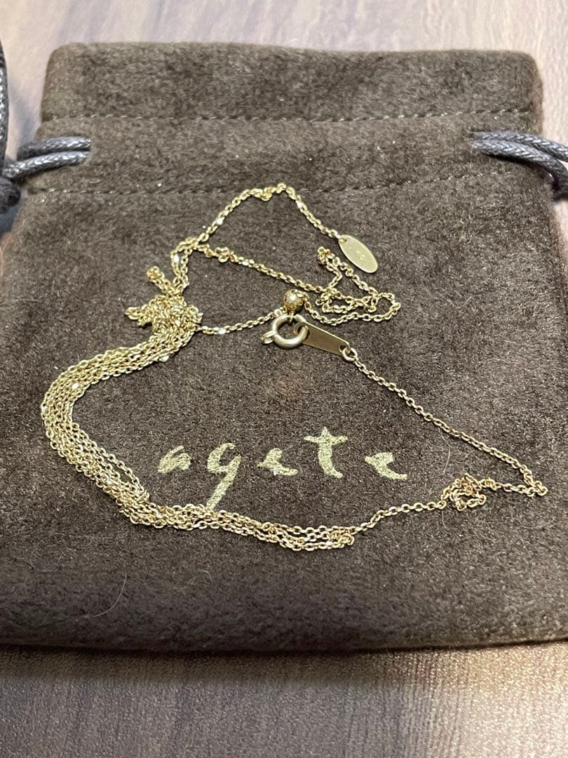 agete K10ネックレスチェーン