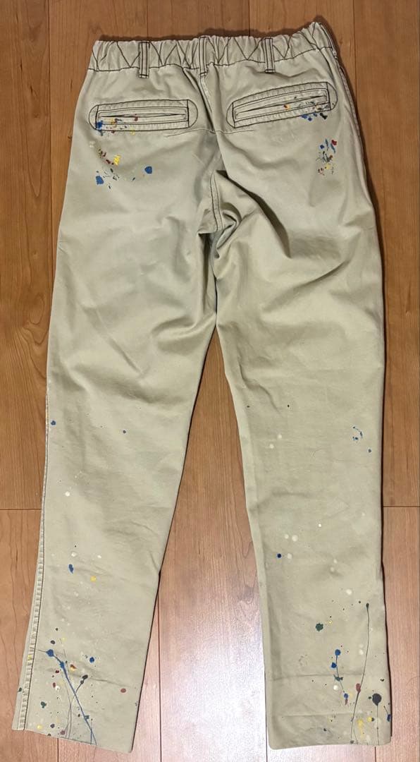 ナンバーナイン 08AW ポートランド期　ペンキ加工チノパンツ　キムタク