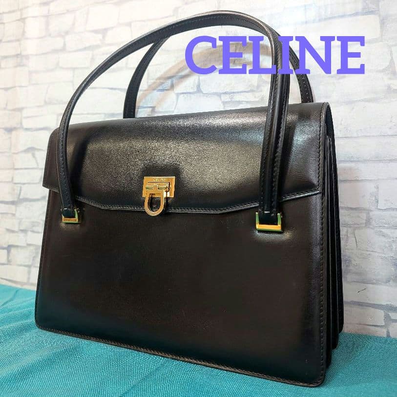 ✨king…✨♥美品♥セリーヌ ハンドバッグ レザー CELINE