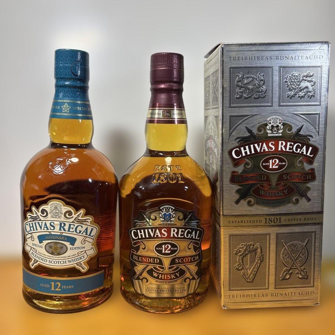 シーバスリーガル ミズナラ12年&ブレンデッド 12年 40% 700ml ２本