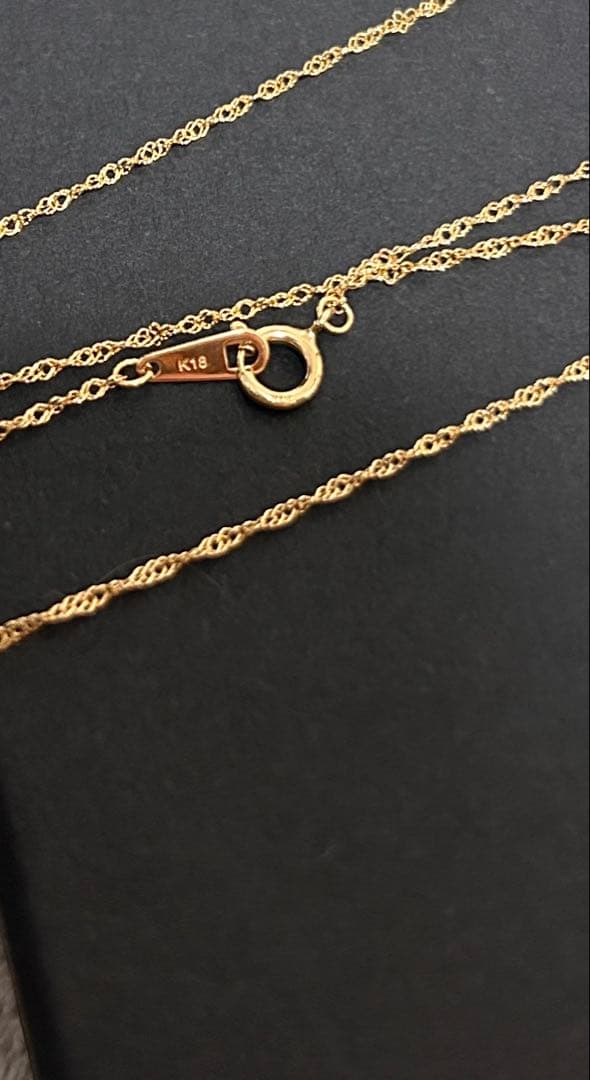 k18 ハート＆クロス チェーン　ネックレス　18金