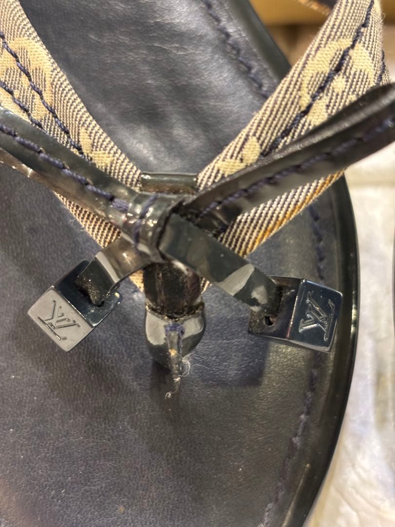 #Louis Vuitton レディースレザー#トングサンダル モノグラム#36