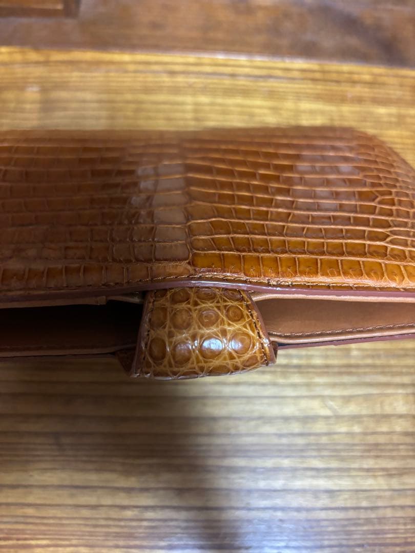 A5手帳カバー　クロコダイル　メモ　象革　キタムラ