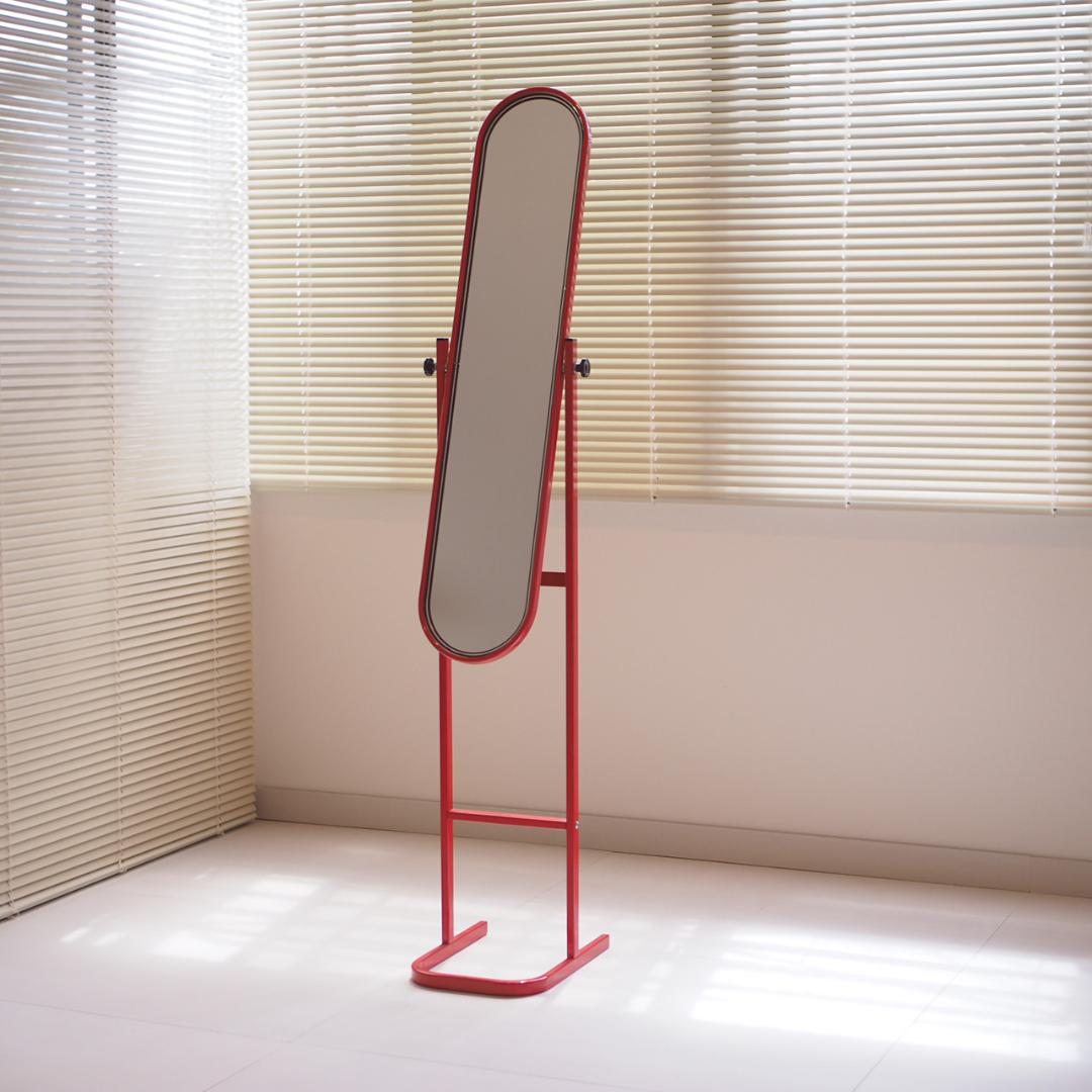 ミッドセンチュリー 80s レトロポップ スタンドミラー