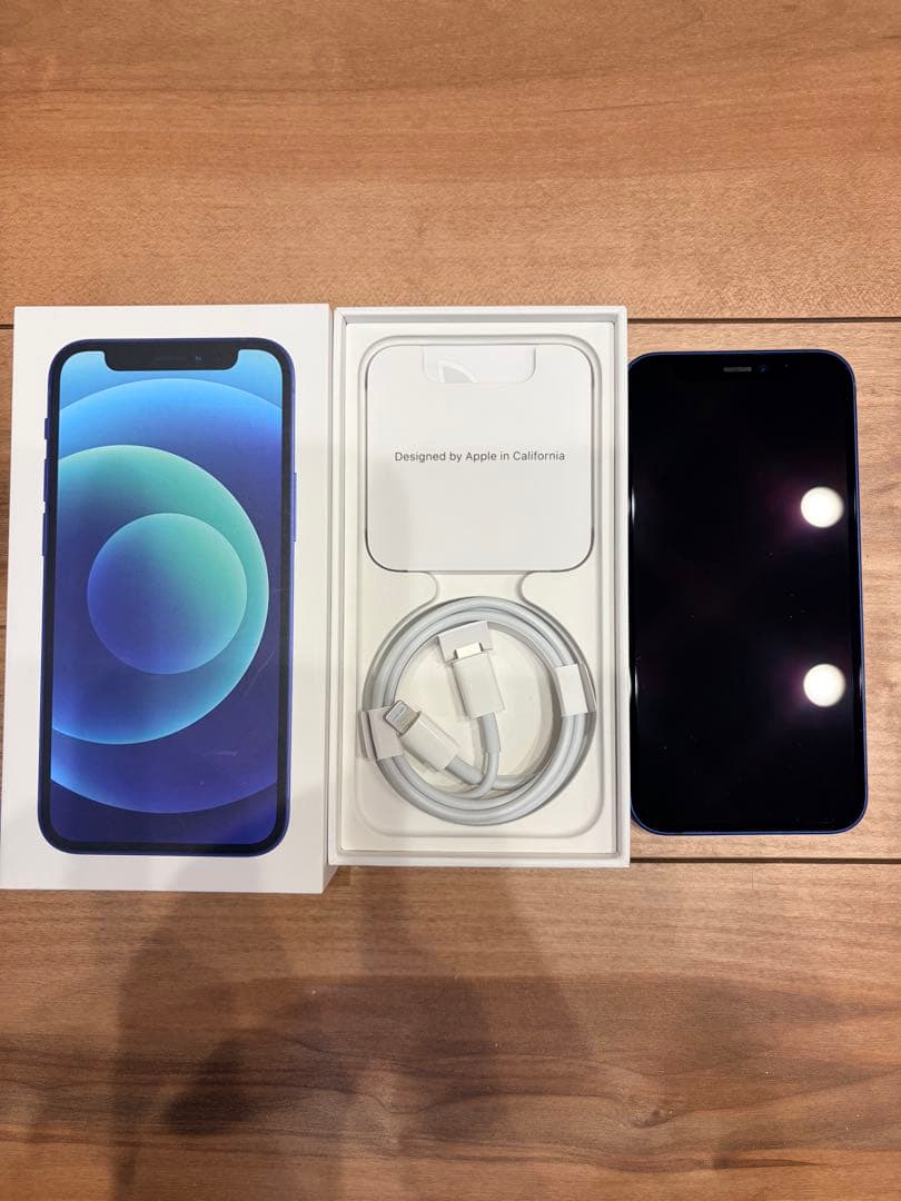Apple iPhone 12mini 128 ブルー 本体 充電ケーブル付き