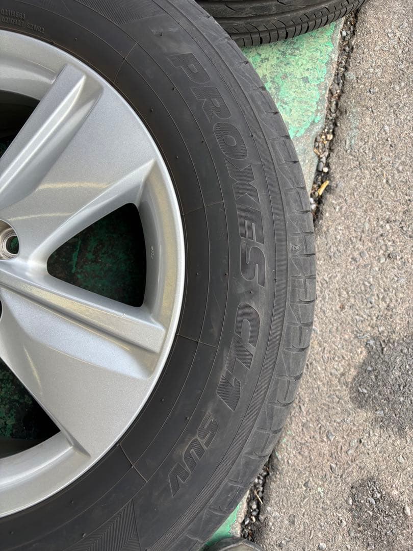 17インチハリアー純正ホイールタイヤセット　4本　 ホイールのみ購入可能！