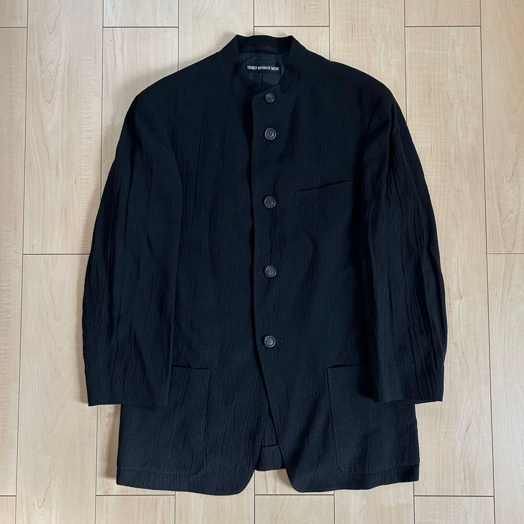 【ISSEY MIYAKE MEN】00ss リネンウール マオカラージャケット