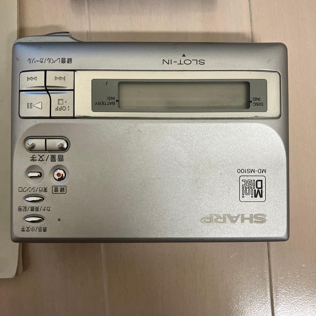 SHARP ポータブルMDレコーダー Mini Disc MD-MS100-s