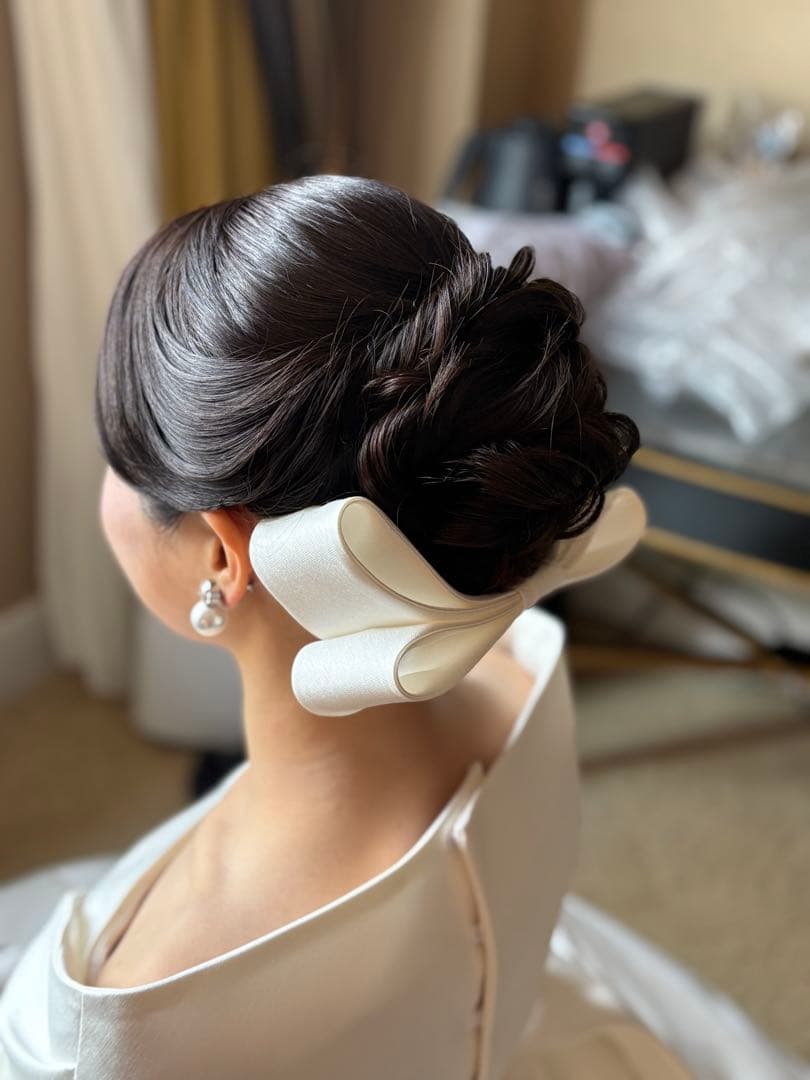 【正規品】【1stオーナー】エマリーエ リボンボンネMサイズ 【美品】