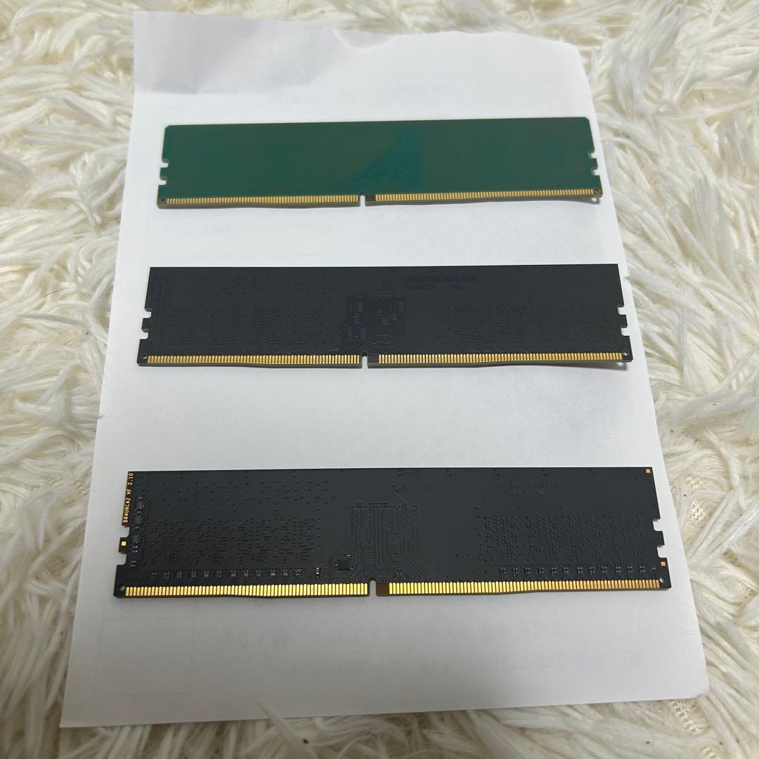 Crucial & TEAMGROUP 8GB DDR4 メモリ 3枚セット