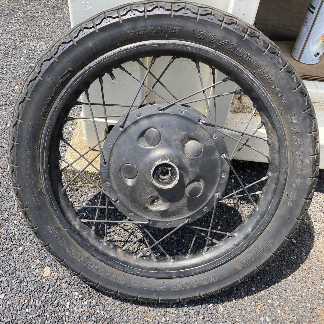 sr400純正フロント、リアホイールセット