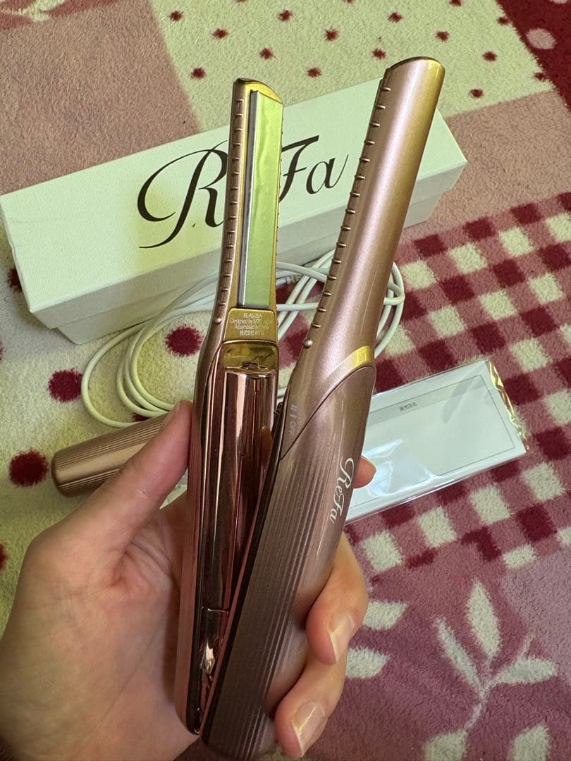 美品　ReFa ハンディーストレートアイロン ピンク