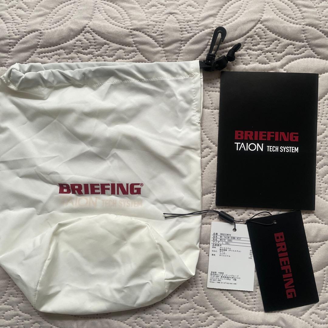 【みーくん 様】BRIEFING TAION 電熱ダウンベスト　ホワイトL