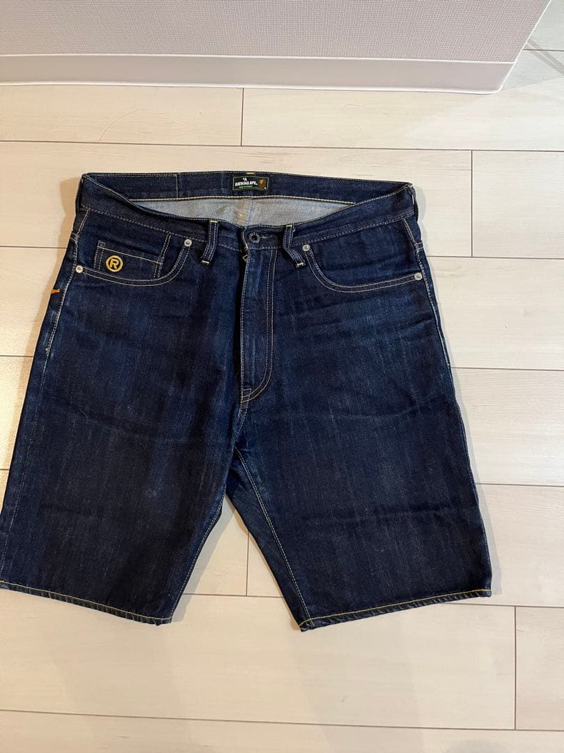 A BATHING APE ジーンズ ハーフパンツ