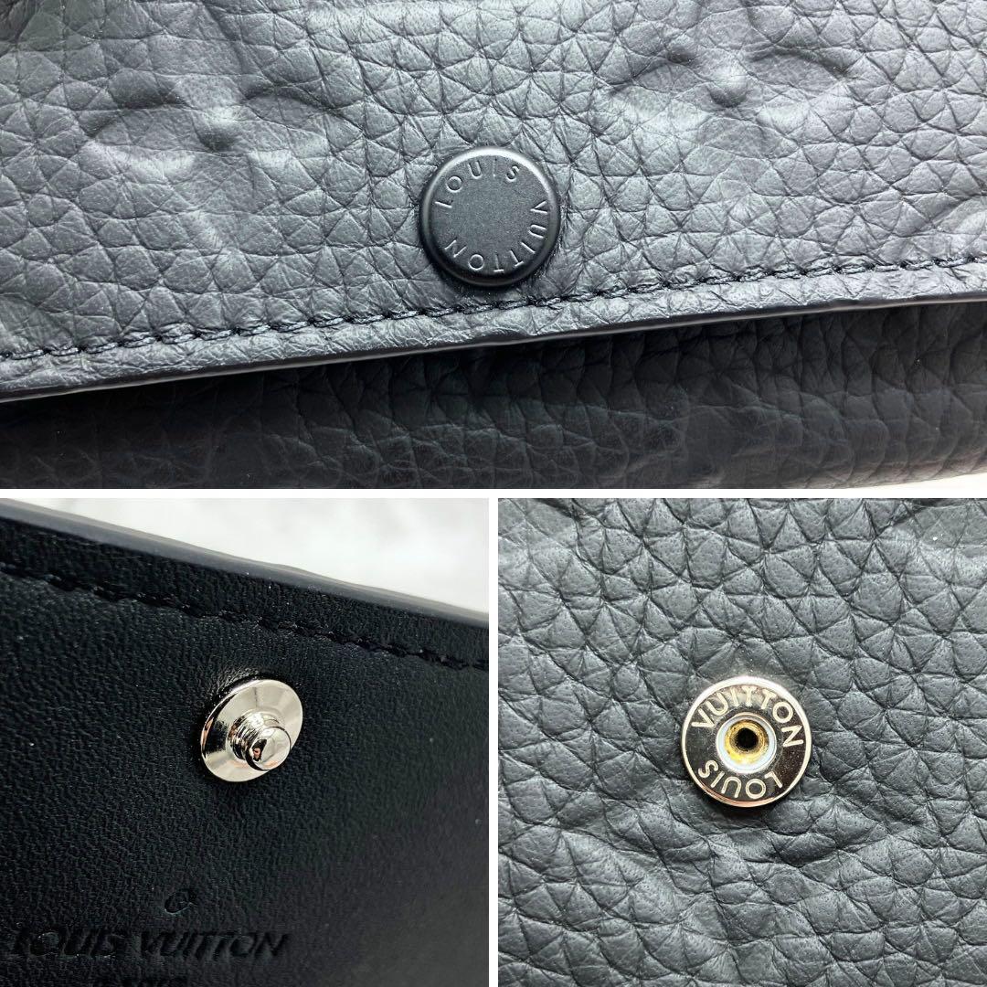 ルイヴィトン トリヨンモノグラム 黒 キーケース ミュルティクレ 6 メンズ