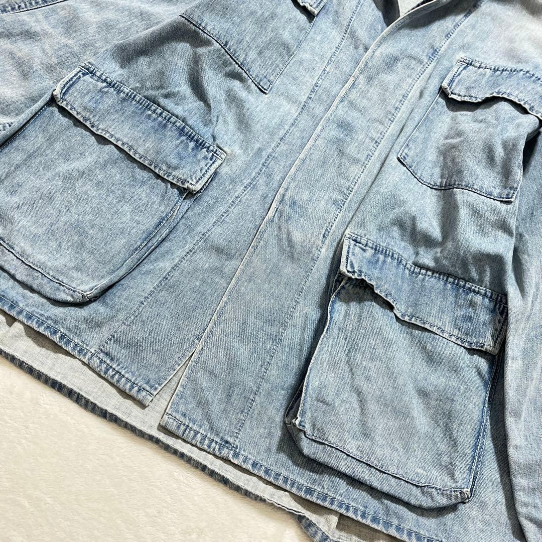 ai no de デニム ジャケット カバーオール M