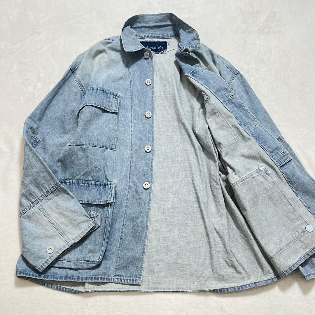 ai no de デニム ジャケット カバーオール M