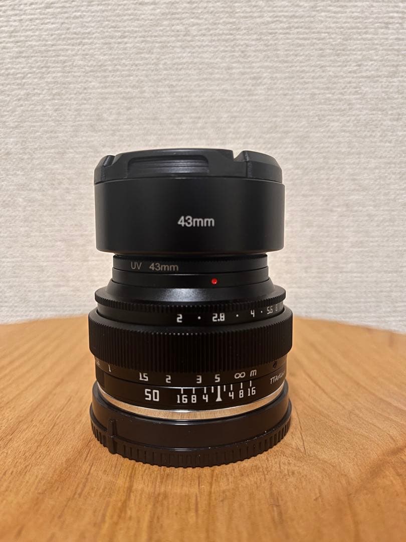 【美品】TTArtisan 50mm f/2 Eマウント FE MF フード付