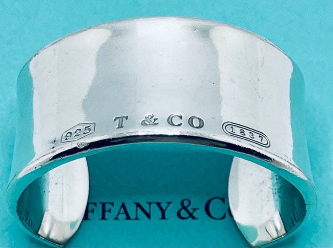 h575 ティファニー　1837 ワイド　カフ　バングル　シルバー　925