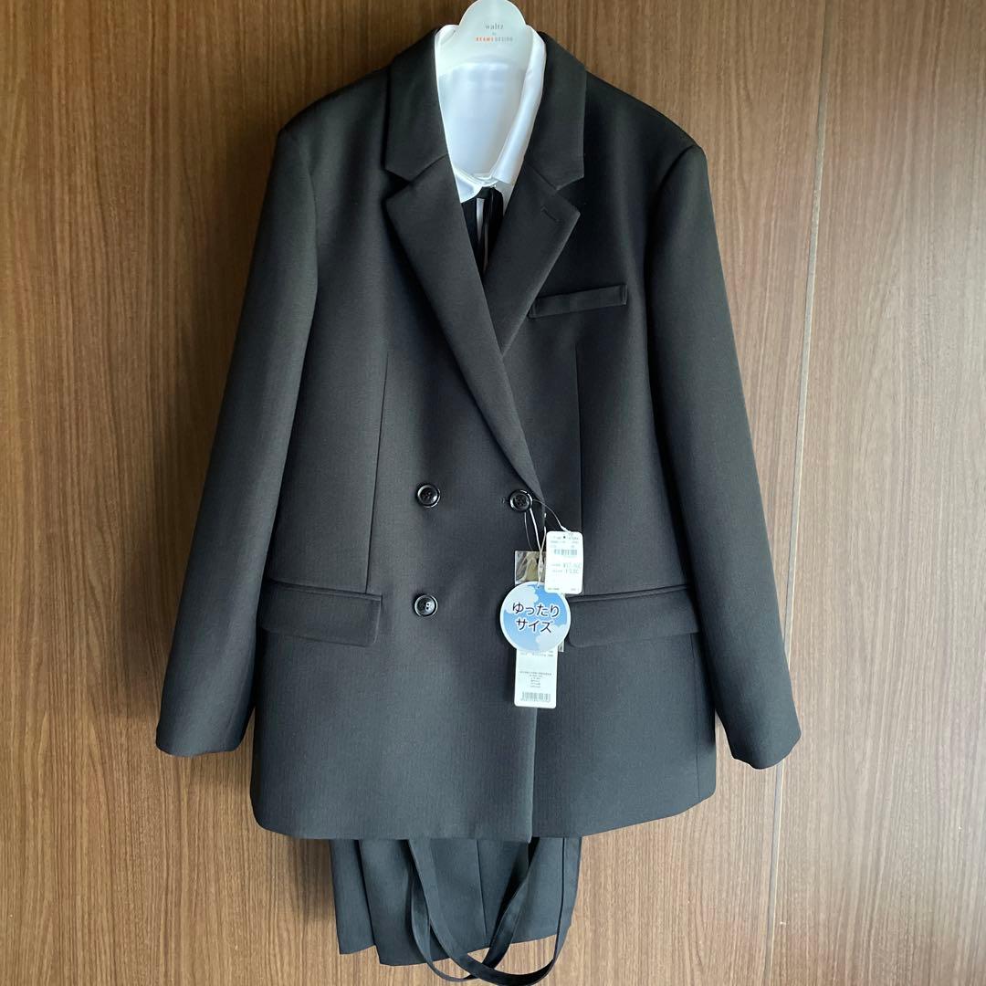 【1010ay】165B ゆったりサイズ　パンツスーツ卒服　ビームス