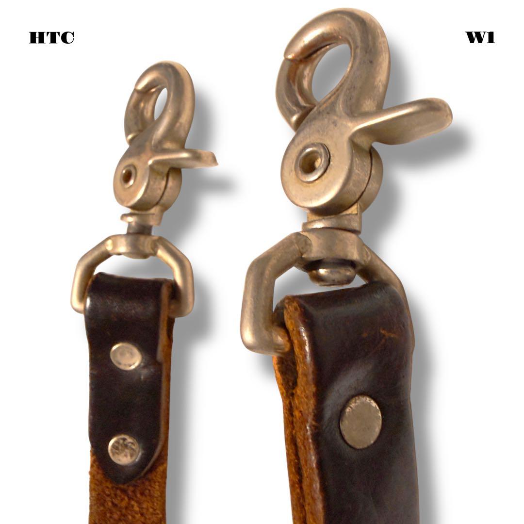 ★限定出品★ HTC ウォレット コード レザー スタッズ ブラック 黒白 本革