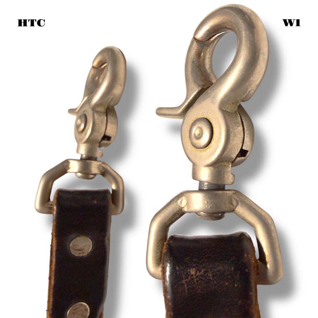 ★限定出品★ HTC ウォレット コード レザー スタッズ ブラック 黒白 本革