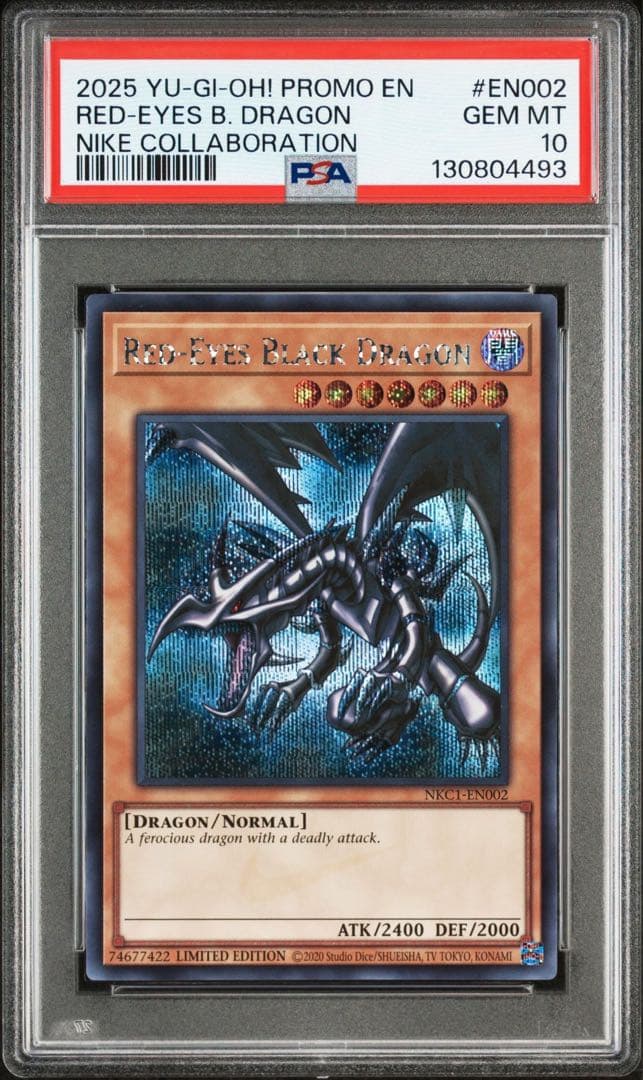 ①遊戯王　レッドアイズブラックドラゴン　ナイキ　NIKE プロモ　psa10