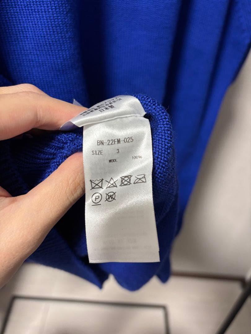 【Batoner】タートルネックセーター サイズ3 青