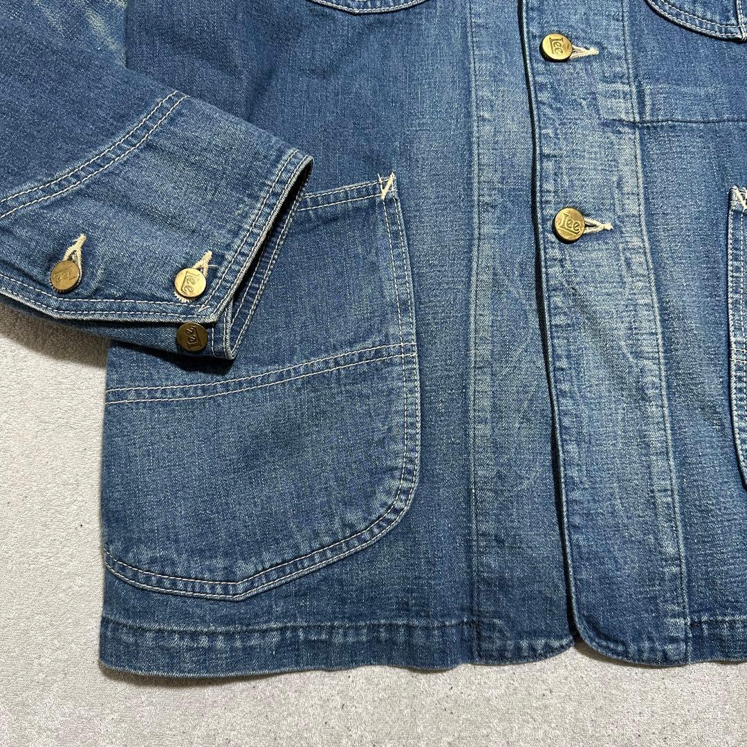 希少✨ハウスタグ　メンズM(38) Lee カバーオール　デニムジャケット　濃紺