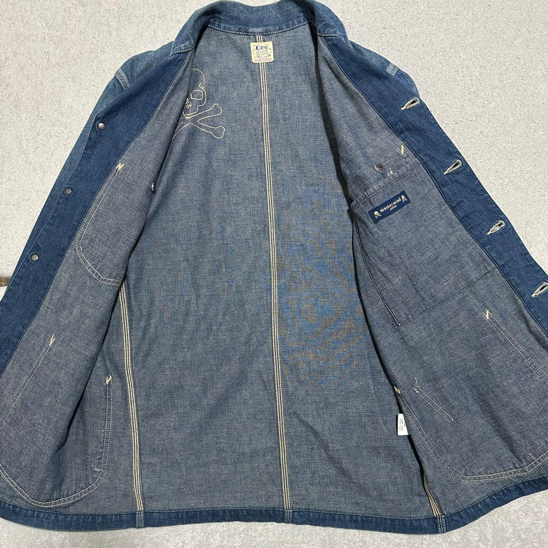 希少✨ハウスタグ　メンズM(38) Lee カバーオール　デニムジャケット　濃紺