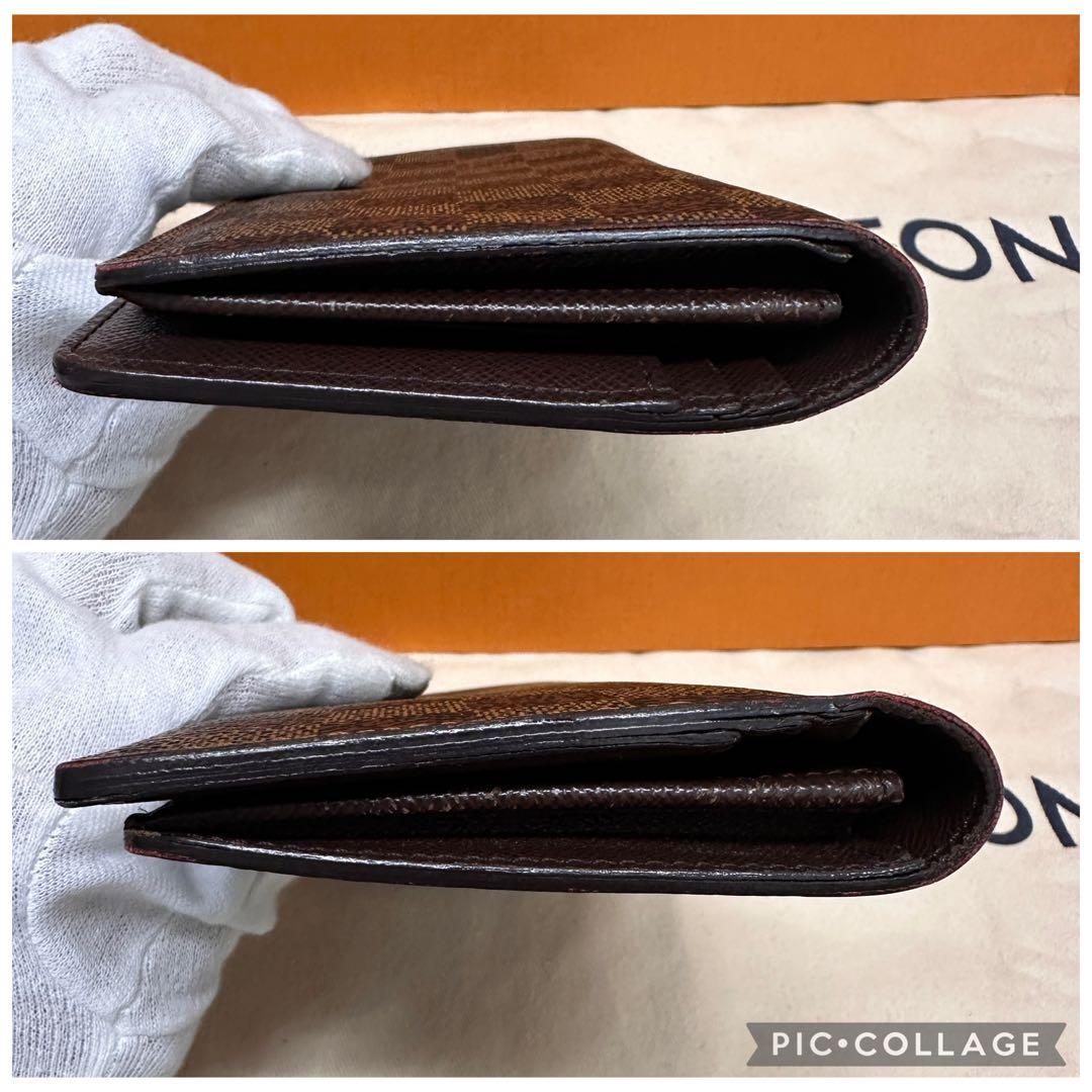 【極美品】ルイヴィトン ダミエ ポルトフォイユ ブラザ 長財布 ウォレット