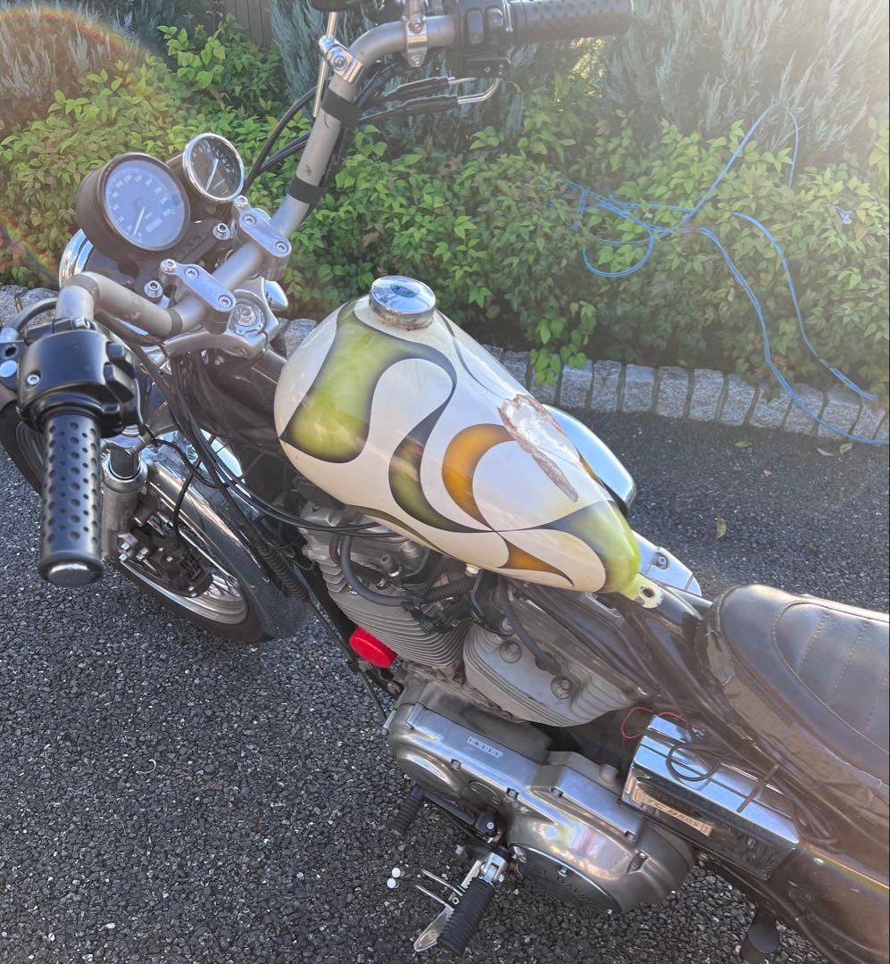 オールドペイント　マスタングタンク　ビンテージ　ショベル　ナックル　パン　エボ