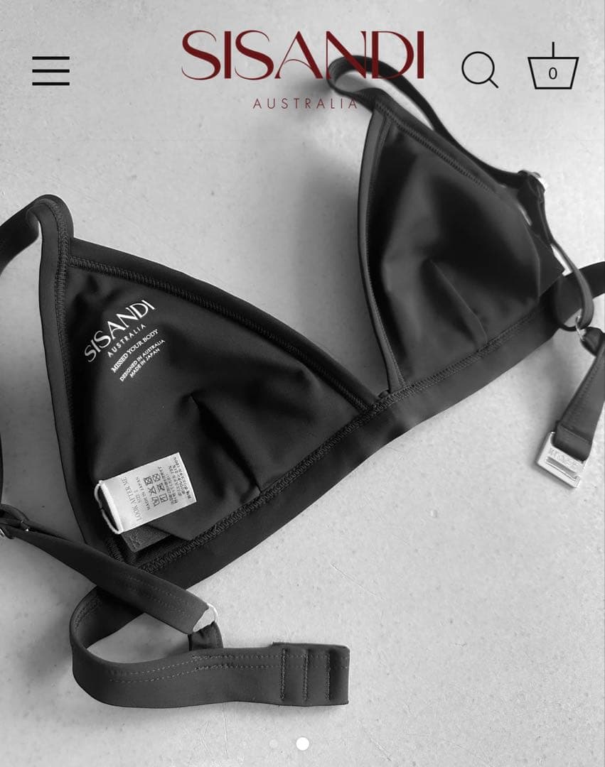 ＊新品タグ付＊SISANDI TRIANGLE midnight black 2