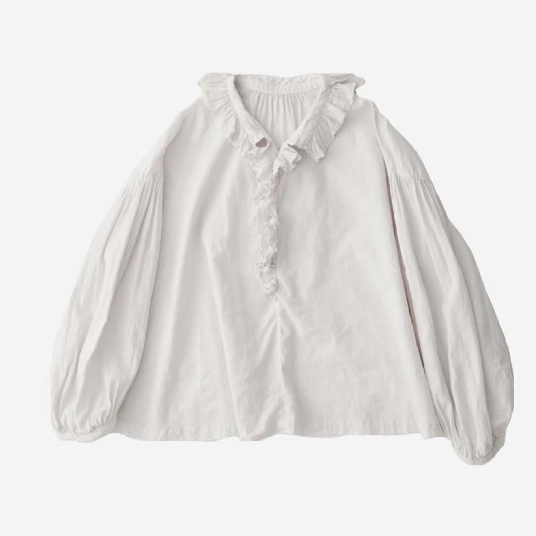 nest robe upcyclelino フラワーカラーブラウス