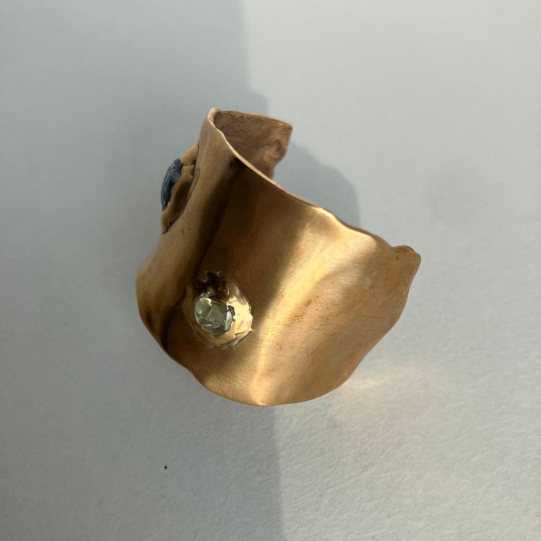 pluie ジェム付き　ソウMヘアピアス　一点もの